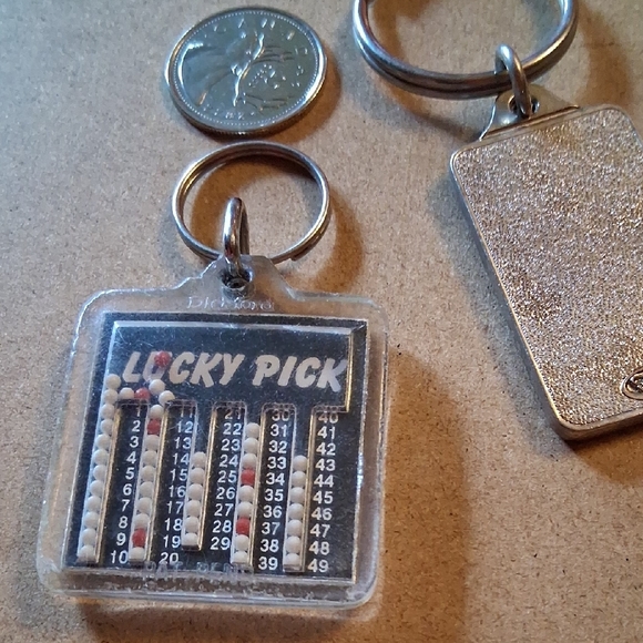 Colorful Keychain Set with Retro Design - Picture 6 of 7